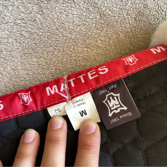 Mattes sheepskin jumping saddle pad black - Picture 8 of 15